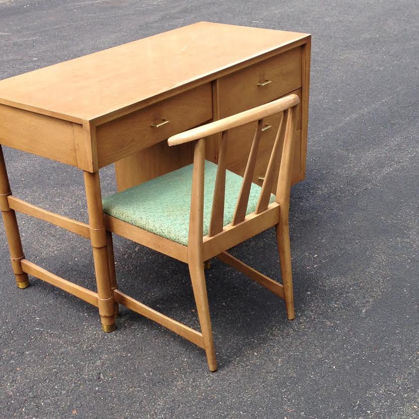 Kent Coffey Mid Century Modern MCM desk and matching chair SOLD