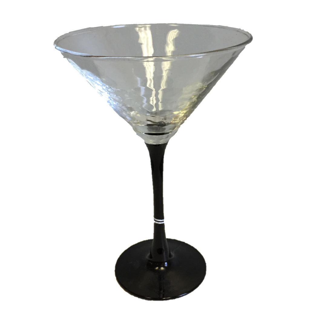 Black Stemmed Martini Glasses (Set of 4) SOLD