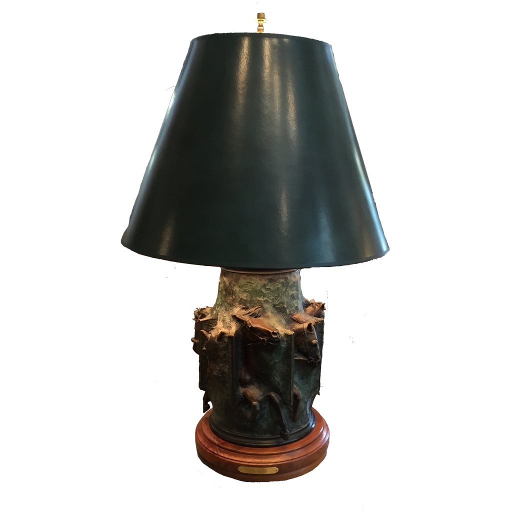 Lighting “They're Off" Bronze Lamp by Jonathan Mueller RARE SOLD