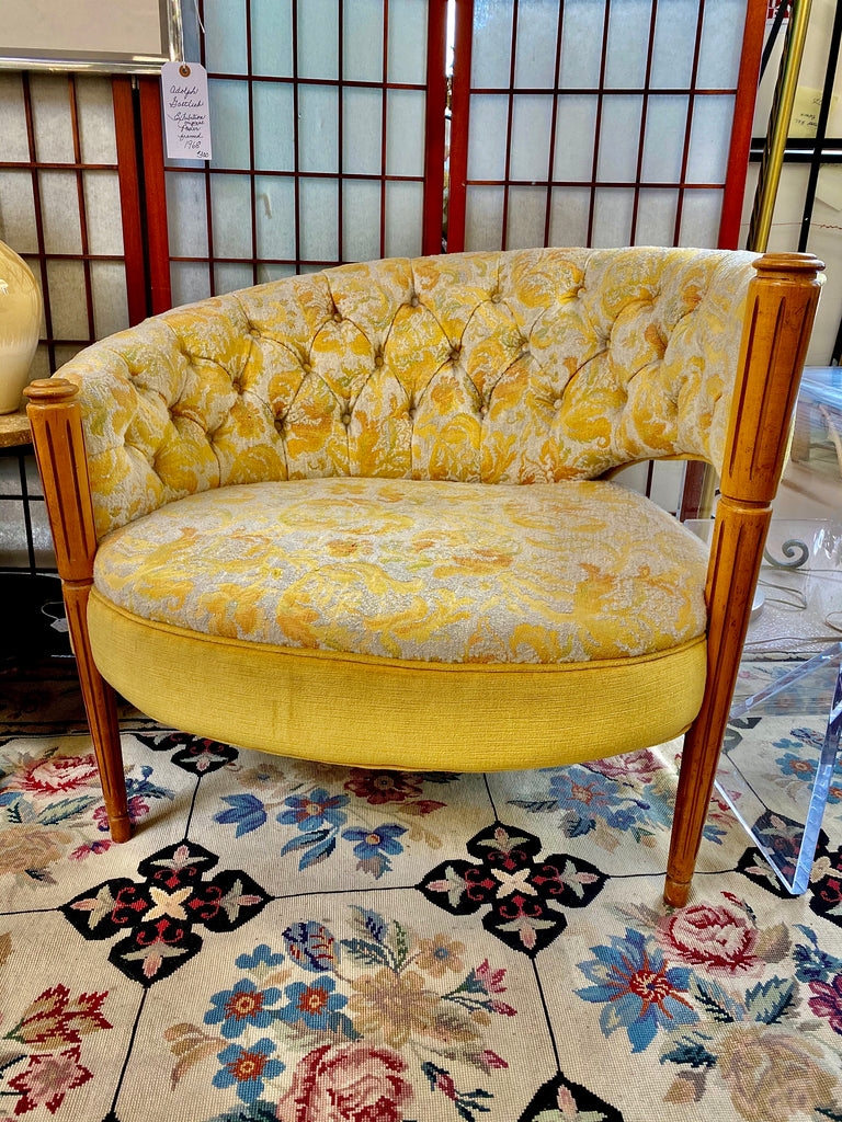 Chair, pair of vintage upholstered chairs SOLD