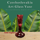 Art Glass Antique Marked Czechoslovakia