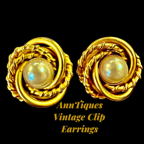 Earrings, Vintage Clip