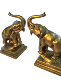 Antique Pair of Golden Elephant Bookends SOLD