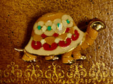 Jewelry, Vintage C1960 Turtle Pendant & Brooch Pin