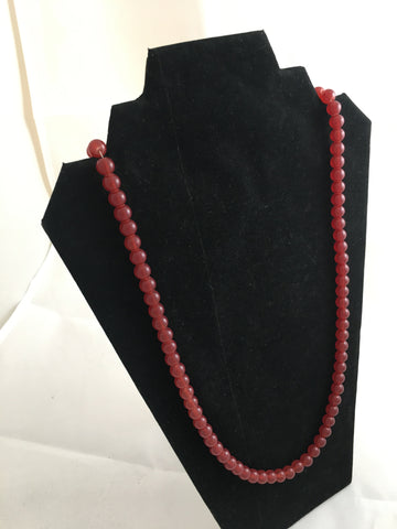 Red Carnelian Strand Necklace
