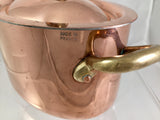 Covered Copper Casserole France  SOLD