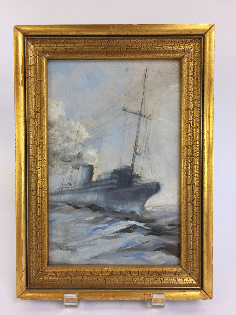 Art  Antique oil painting by Listed artist Waugh.