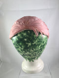 Hat Pink Feather Headpiece  SOLD