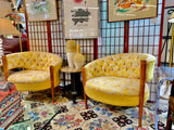 Chair, pair of vintage upholstered chairs SOLD